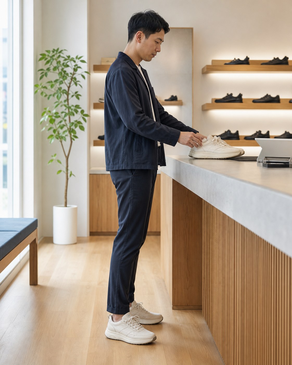 室内久站工作场景示意